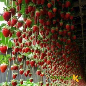 Клубника ампельная Анастасия купить по цене от 370р. в интернет-магазине «Посадика» с доставкой почтой в в Миассе и по всей России – [изображение №1].